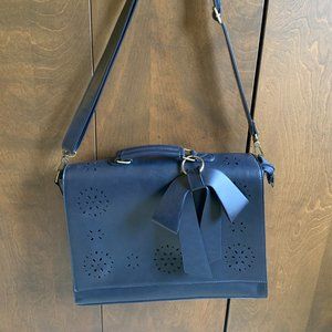 EcoSusi Work Bag Navy with Bow Accent
